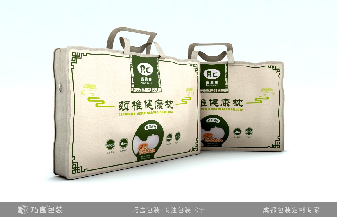 高端中国风健康枕包装设计